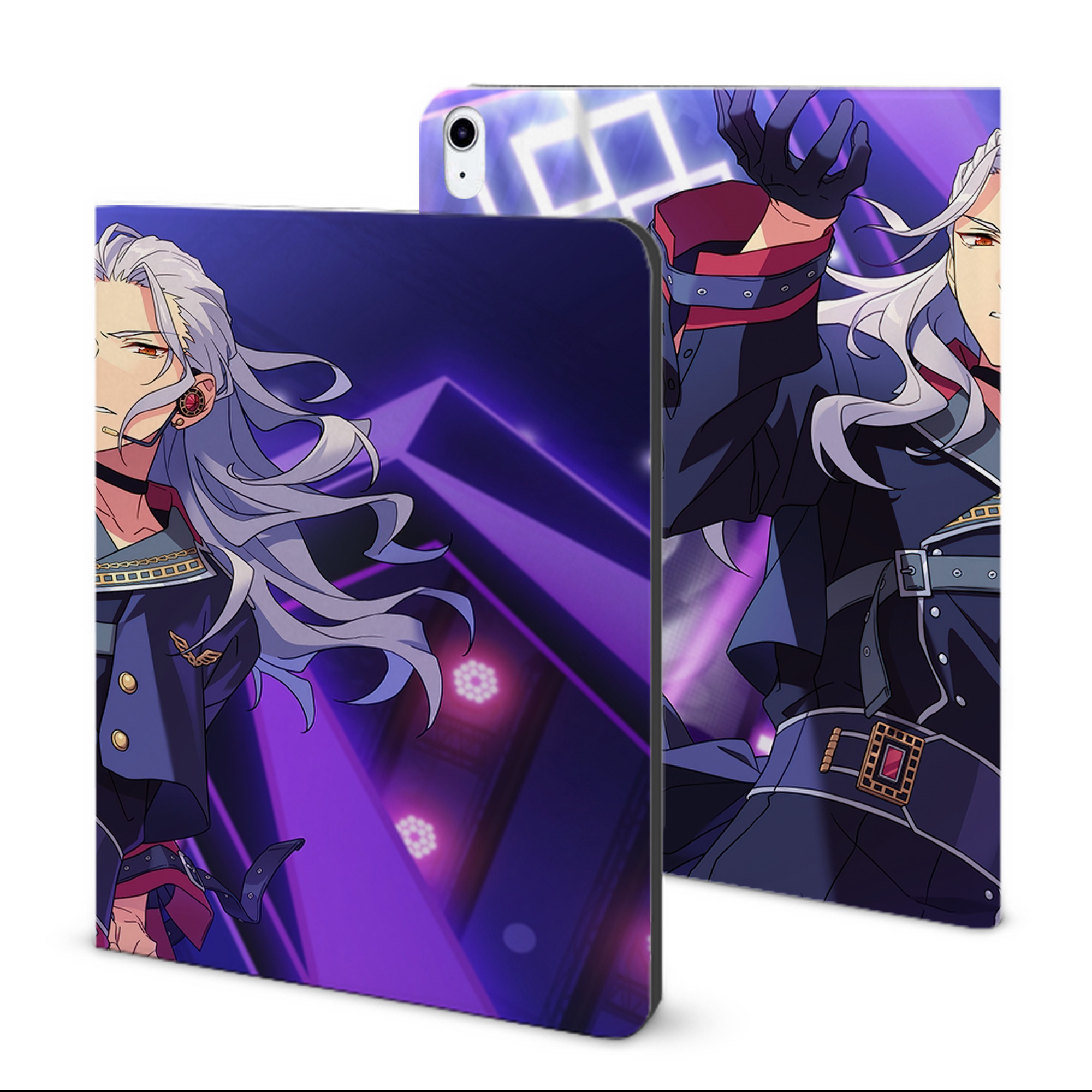 （画像用） あんさんぶるスターズ! Ensemble Stars IPad ケース ブック型 PUレザー TPU 耐衝撃 軽量 薄型 ペン収納なし 全面保護 IPad 各モデル対応